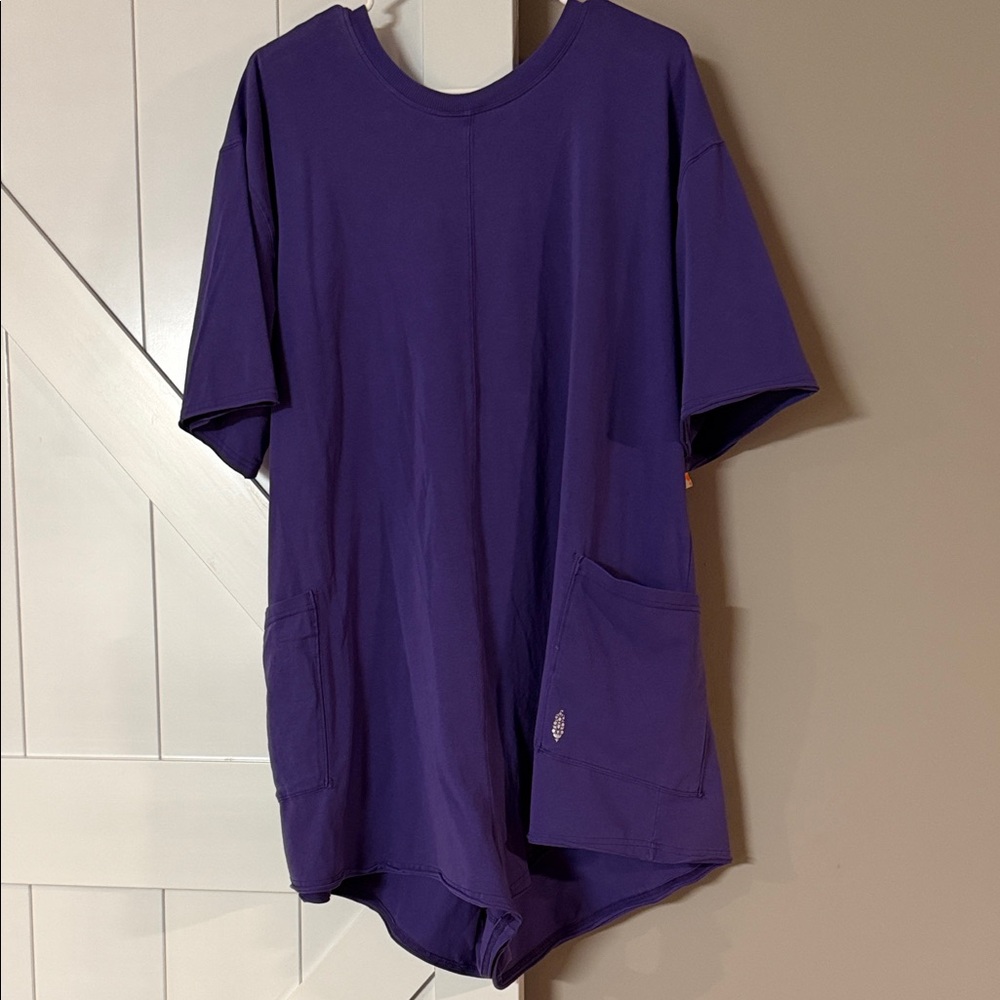 FREE PEOPLE T-Shirt Romper with Pockets